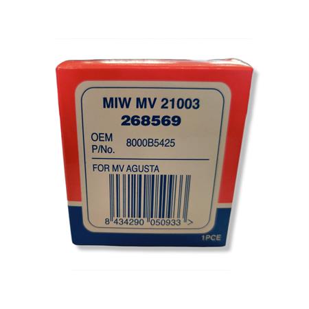 Filtro olio miw mv agusta f3-rc-oro 675, ricambio 268569