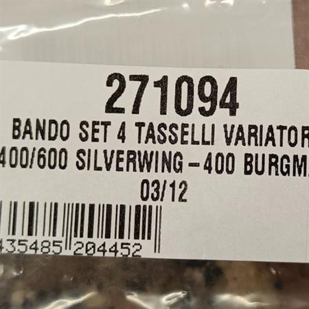 Set 4 tasselli variatore silverwing 400/, ricambio 271094