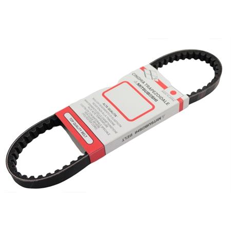 Cinghia di trasmissione dentata in gomma e poliestere della Mitsuboshi per scooter 50 cc con motore Minarelli orizzontale e verticale Booster raffreddati ad aria e liquido a braccio lungo (SGR), ricambio 2737061