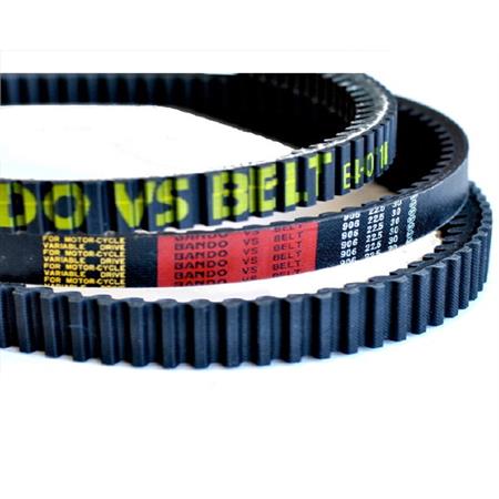 Cinghia di trasmissione bando con doppia dentatura in kevlar originale per maxi scooter Sym Maxsym 400 cc 4 tempi, ricambio 273780