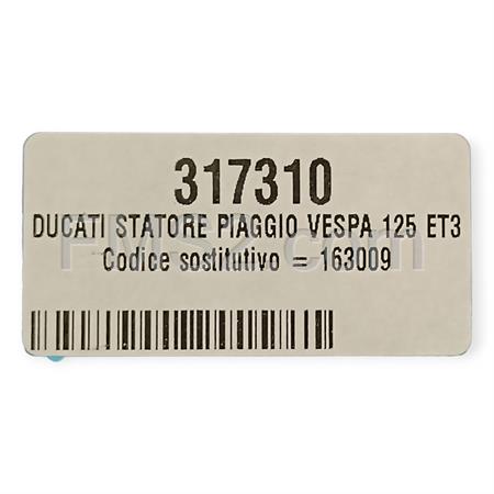 Statore Ducati Piaggio Vespa 125 ET3, ricambio 317310