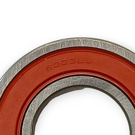 Cuscinetto NTN 6003 LLU con doppia schermatura in plastica rossa e misura 17x35x10 mm, ricambio 41560037