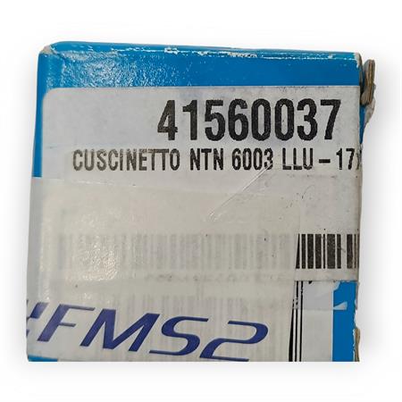 Cuscinetto NTN 6003 LLU con doppia schermatura in plastica rossa e misura 17x35x10 mm, ricambio 41560037