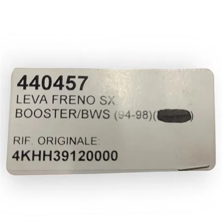 440457 Leva freno posteriore SGR in alluminio argento lucido per scooter Mbk Booster e Yamaha original Bw's 50 prodotti fino al 1998