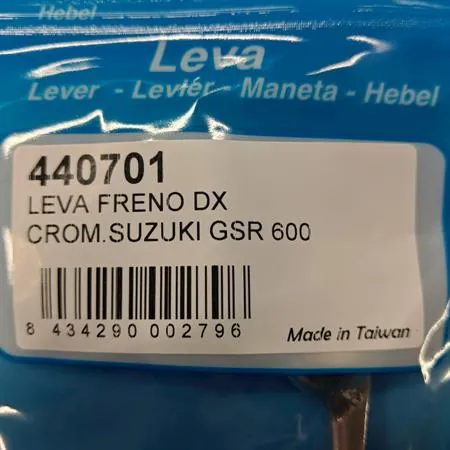 Leva freno dx crom.suzuki gsr 600, ricambio 440701