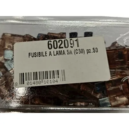 602091 Fusibile a lama 5 Ampere (C50)