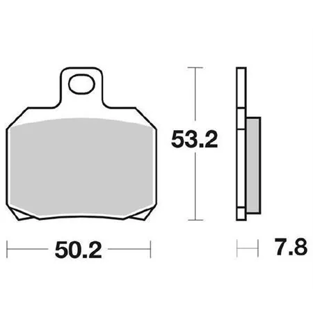 Pastiglie freno SGR (pasticche), posteriori sinterizzate aprilia ducati, ricambio 6567306
