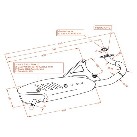 Marmitta sitoplus F10-ciak kat 2000-2001, ricambio 0578