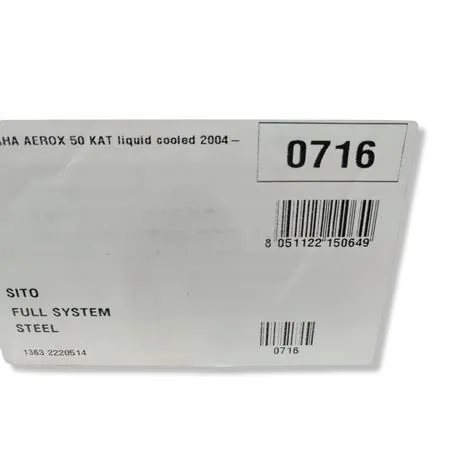 0716 Marmitta sito per scooter Yamaha Aerox 50 kat prodotti dal 2004 al 2012