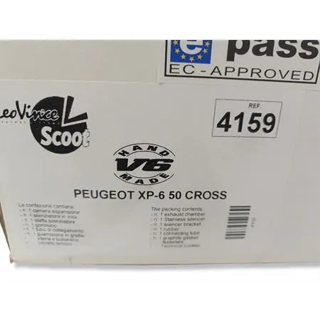4159 Marmitta leovince h.m. v6 Peugeot xp6 50 cross del 2002