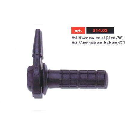 Comando gas rapido modello hf nero (Tommaselli, Domino), ricambio 05140331