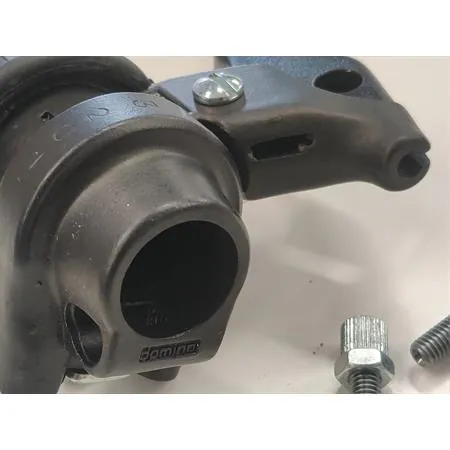 0882.05 Comando cambio 3 velocità Domino per ciclomotori Garelli e altre applicazioni completo di leva frizione in nylon nera e registri vari