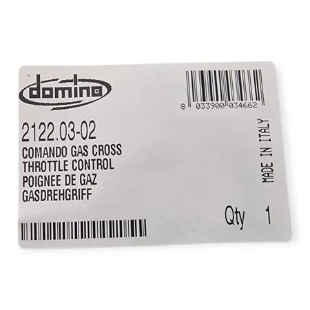 2122.03-02 Comando gas Domino Racing HR Cross 2122.03-02 con manopole - Compatibile moto motard, cross, enduro