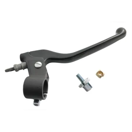 Comando portaleva destro completo di leva, interruttore stop e registro tensione filo freno tamburo  (Tommaselli, Domino), ricambio 280804