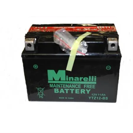 Batteria Minarelli YTZ12-S 12 Volt - 11 Ah, tipo MF, ricambio 0012510