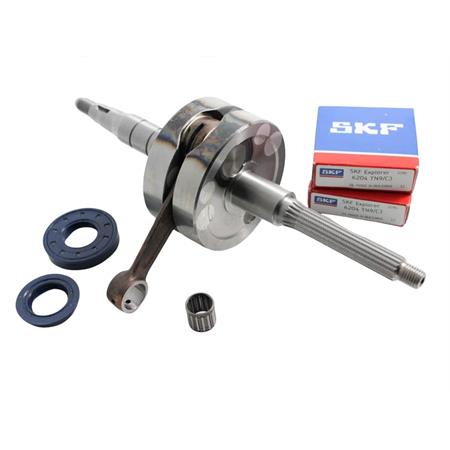 Albero motore top performance modello tpr corsa lunga 44 mm completo di cuscinetti e paraolio per scooter 50 con motore Minarelli orizzontale, ricambio 9925980
