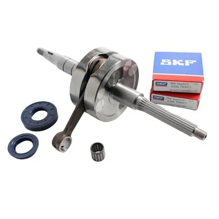 Albero motore top performance modello tpr corsa lunga 44 mm completo di cuscinetti e paraolio per scooter 50 con motore Minarelli orizzontale, ricambio 9925980