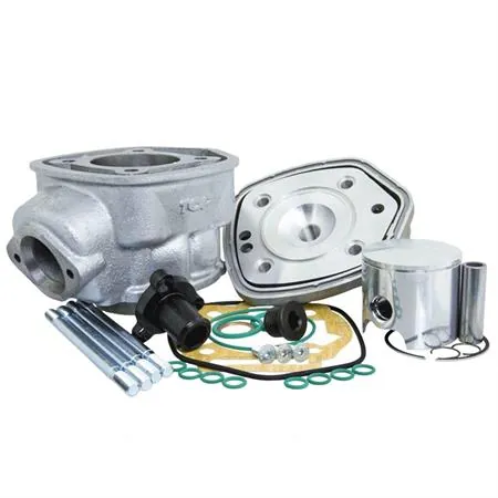 Motore gruppo termico top performance in ghisa e testa scomposta con diametro 50mm per ciclomotori Derbi - Aprilia con motore Piaggio d50 e d50b1 pro, ricambio 9927020