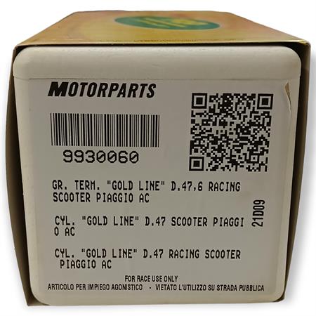 Motore gruppo termico top performance Racing gold line diametro 47,6mm per scooter con motore Piaggio raffreddato ad aria, ricambio 9930060