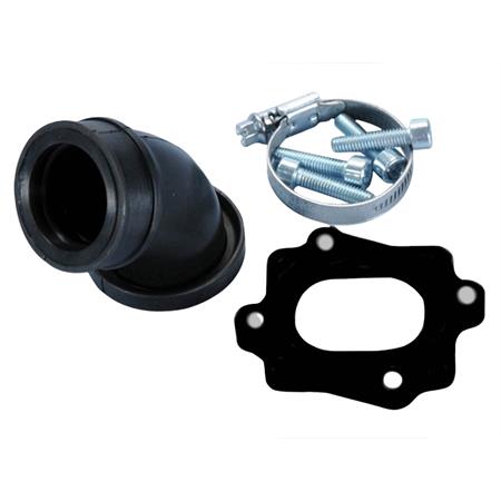 Kit collettore aspirazione scooter Minarelli orizzontale top tpr 360 per carburatore tm24, ricambio 9930820