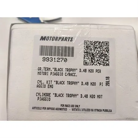Motore gruppo termico Black Trophy diametro 48mm 75 cc con raffreddamento a liquido per scooter con motore Piaggio, ricambio 9931270