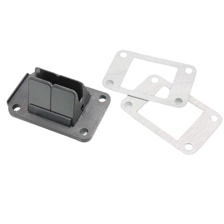 Valvola pacco lamellare Top in carbonio TPR di colore nero Tassinari a 8 petali per motori Minarelli Yamaha serie am345 e AM6, ricambio 9931600