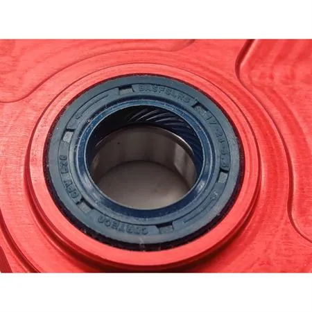 Coperchio scatola ingranaggi rapporti TOP TPR in alluminio e lavorazioni CNC e anodizzazione rossa per scooter con motore Minarelli verticale ed orizzontale a braccio lungo aria e liquido, ricambio 99CSISM001