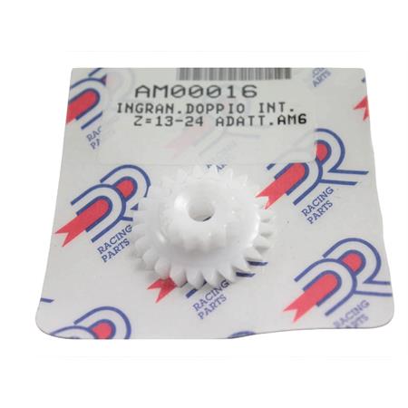 Ingranaggio doppio intermedio z=13-24 ad, ricambio AM00016