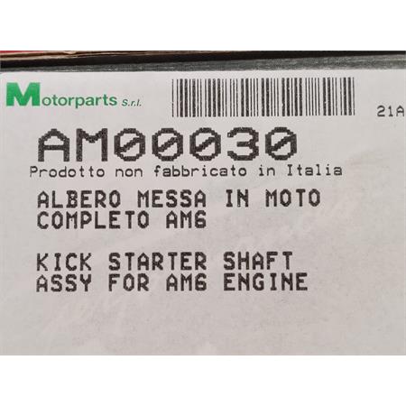 Albero messa in moto completo am6, ricambio AM00030