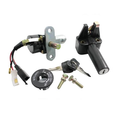 Kit serrature MBK Booster Spirit - Yamaha BW'S  - stunt - slider, ricambio BA00007