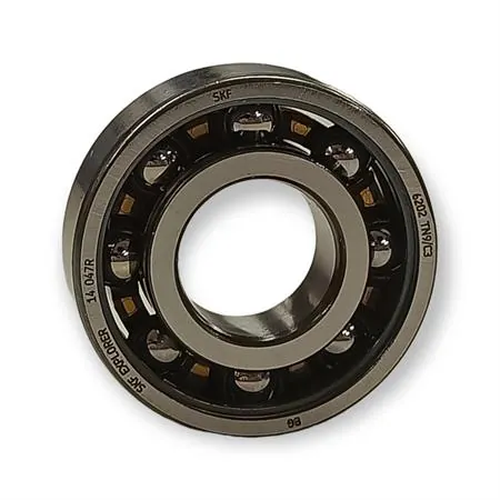 KF05040 Cuscinetto di banco SKF con gabbia in teflon alta velocità sigla 6202TN9-C3 e misura 15x35x11 mm distribuito da Motorparts top performance