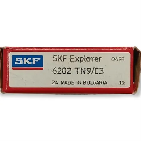 KF05040 Cuscinetto di banco SKF con gabbia in teflon alta velocità sigla 6202TN9-C3 e misura 15x35x11 mm distribuito da Motorparts top performance