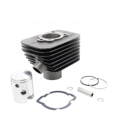 Motore gruppo termico DR completo di pistone, per ciclomotori Piaggio Ciao, Si, Boxer, Bravo e Grillo con diametro 38,4 mm e spinotto 10 mm, ricambio KT00005