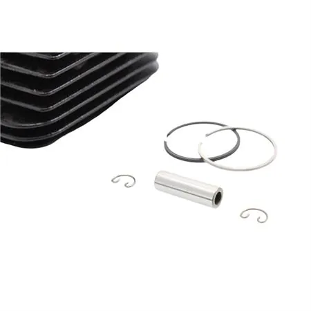 Motore gruppo termico DR completo di pistone, per ciclomotori Piaggio Ciao, Si, Boxer, Bravo e Grillo con diametro 38,4 mm e spinotto 10 mm, ricambio KT00005