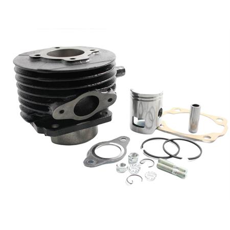 Motore gruppo termico completo DR senza testa con diametro 38,4 mm a 3 travasi per Piaggio Vespa 50 e Ape 50, ricambio KT00010