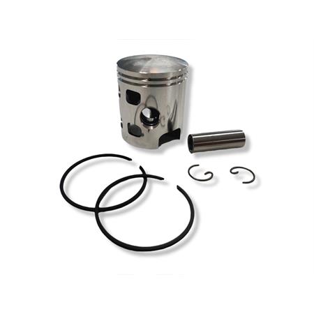 Motore gruppo termico completo di pistone diametro 43 mm (cilindrata 60 cc) e spinotto diametro 12mm per Piaggio Ciao, Si, Bravo, Boxer, Grillo, ricambio KT00066