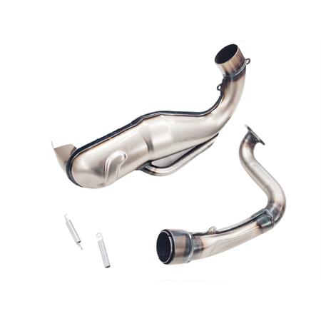 Marmitta completa di collettore modello Proma originale per Piaggio Vespa PK50, PK50S, PK50XL, ricambio MT00024