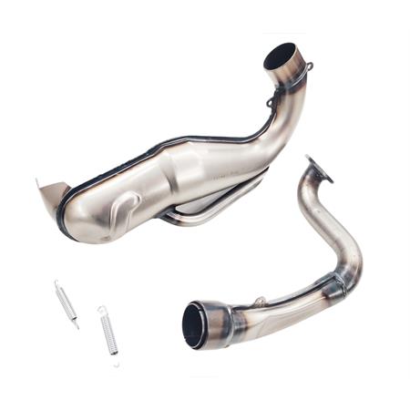 Marmitta completa di collettore modello Proma originale per Piaggio Vespa PK125, PK 125S, PK125XL, ricambio MT00027