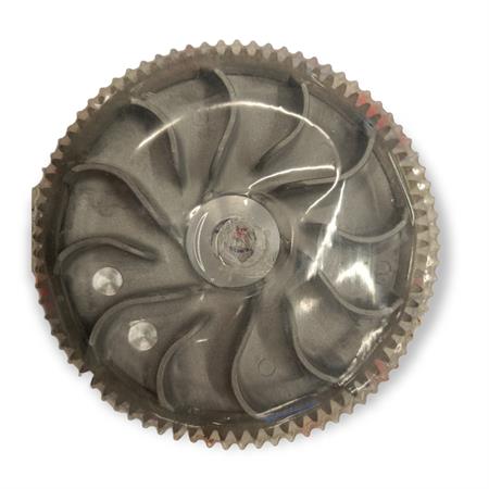 Semipuleggia fissa anteriore dr per maxi scooter con motore Piaggio Gilera 125 4t e 150 4t, ricambio PL04060