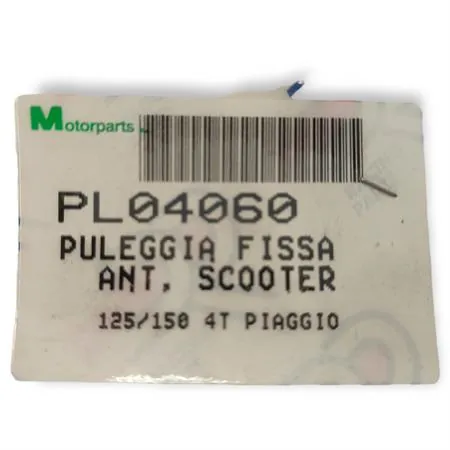 Semipuleggia fissa anteriore dr per maxi scooter con motore Piaggio Gilera 125 4t e 150 4t, ricambio PL04060