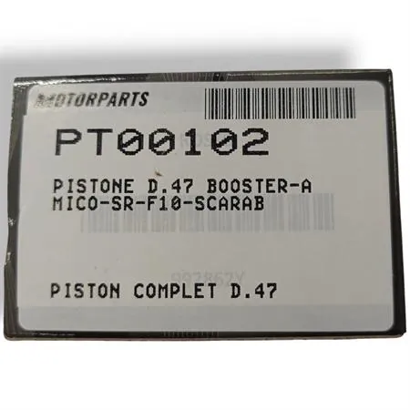 PT00102 Pistone DR in alluminio bifascia con diametro 47 mm (cilindrata 70 cc)