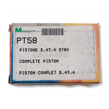 Pistone diametro 47,4 3 travasi per vespa 50, ricambio PT58