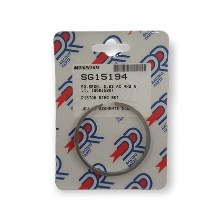 Fasce elastiche pistone diametro 63 per gruppo termico DR cod.kt00017 per Vespa PX 125-150, ricambio SG15194