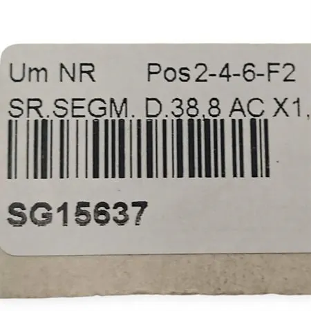 Fasce elastiche pistone con diametro 38.8 mm ac x 1,5 - al x2 (ex mnsg01610) per motori montati su ciclomotori Piaggio Ciao, Si, Bravo, Boxer, Grillo, ricambio SG15637