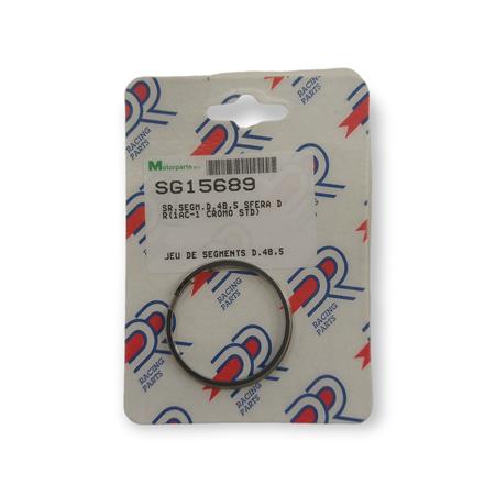 Serie segmenti fasce elastiche pistone Dr Top con diametro 48,5 mm per pistone alla 1° rettifica scooter con motore Piaggio ad aria e liquido, ricambio SG15689
