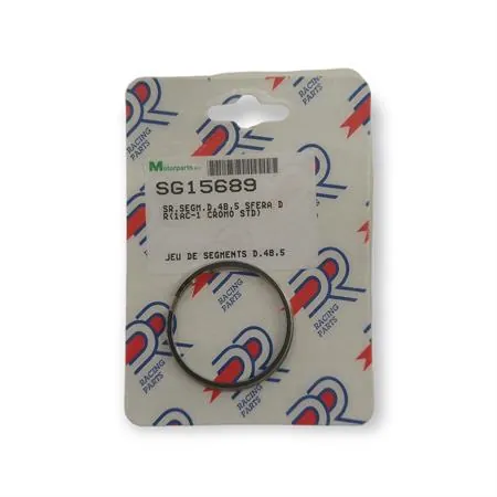 sg15689 Serie segmenti fasce elastiche pistone Dr Top con diametro 48,5 mm per pistone alla 1° rettifica scooter con motore Piaggio ad aria e liquido