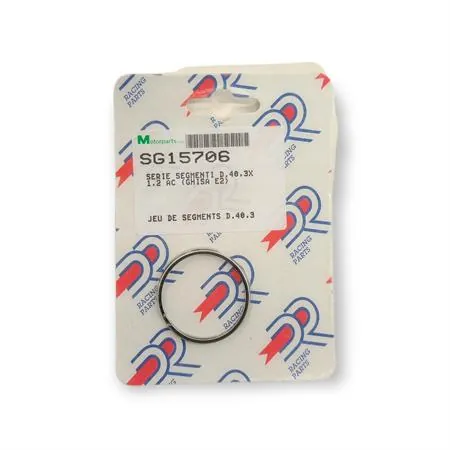 Fasce elastiche pistone diametro 40,3x1,2 ac (ghisa e2), ricambio SG15706