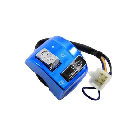 Devio luce destro MBK Booster Spirit e Yamaha BW'S  2000 di colore blu cromato (DR, HUTCHINSON e TOP PERFORMANCE), ricambio T325010