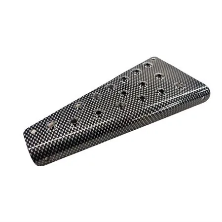 Pedana poggiapiedi alluminio Booster spirit fino al 2003 colore carbonio, 4 pezzi, ricambio T360043