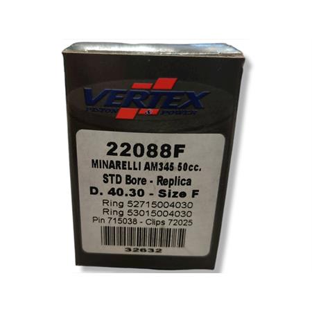 Pistone vertex minarelli am6 d.40,30 f, ricambio 22088F